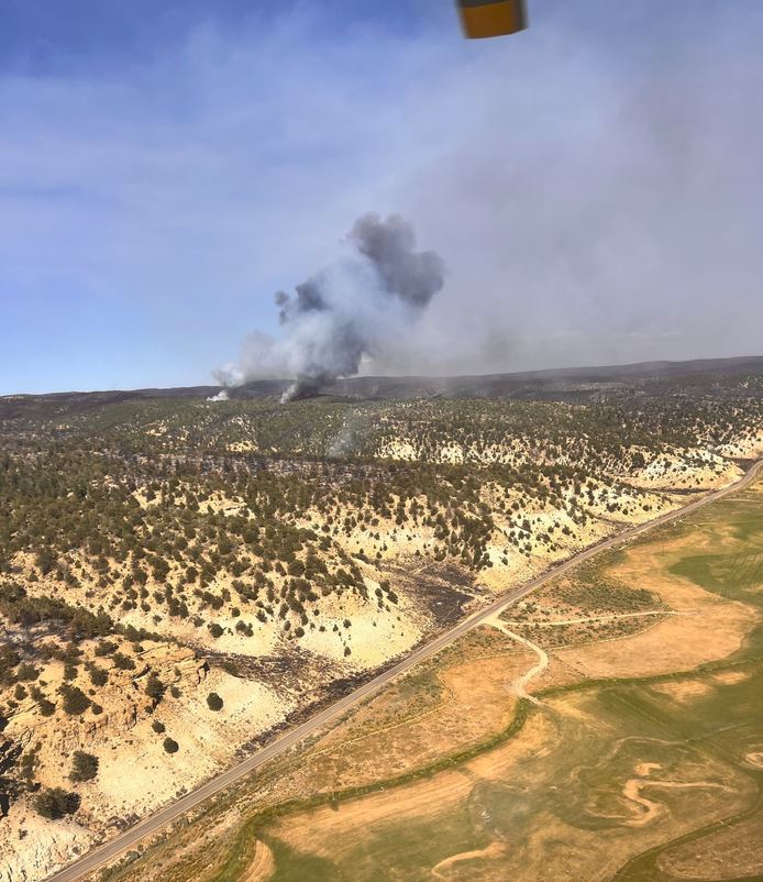 8-19-25 Lee Fire smoke visible