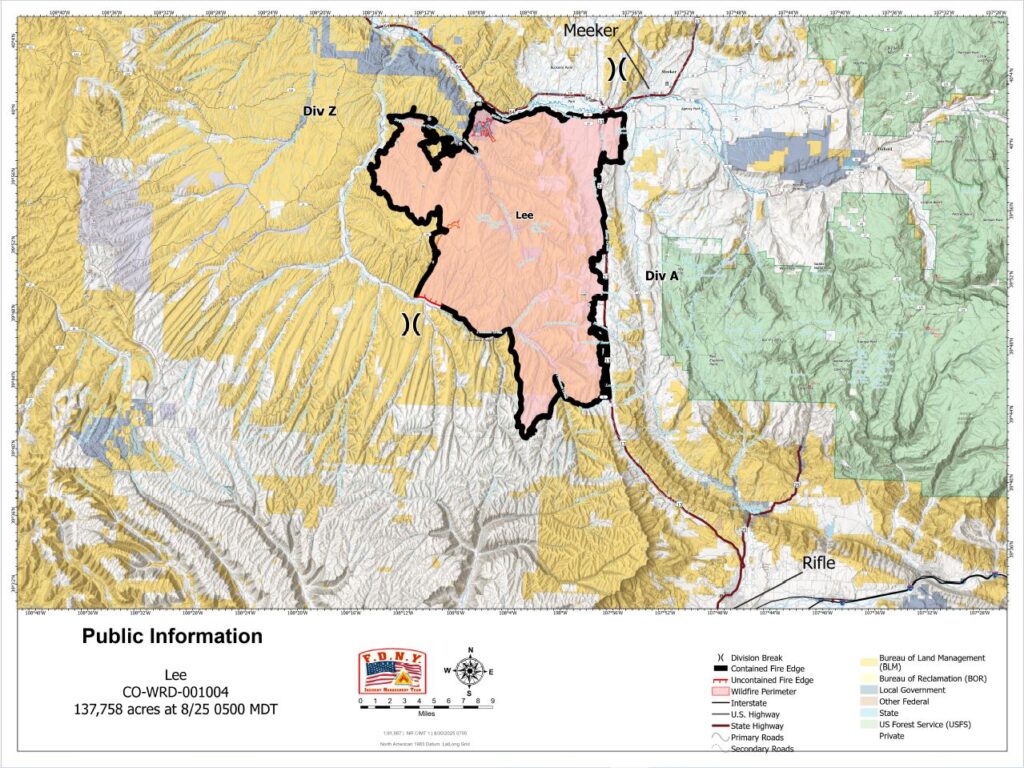 8-30-25 Lee Fire morning update