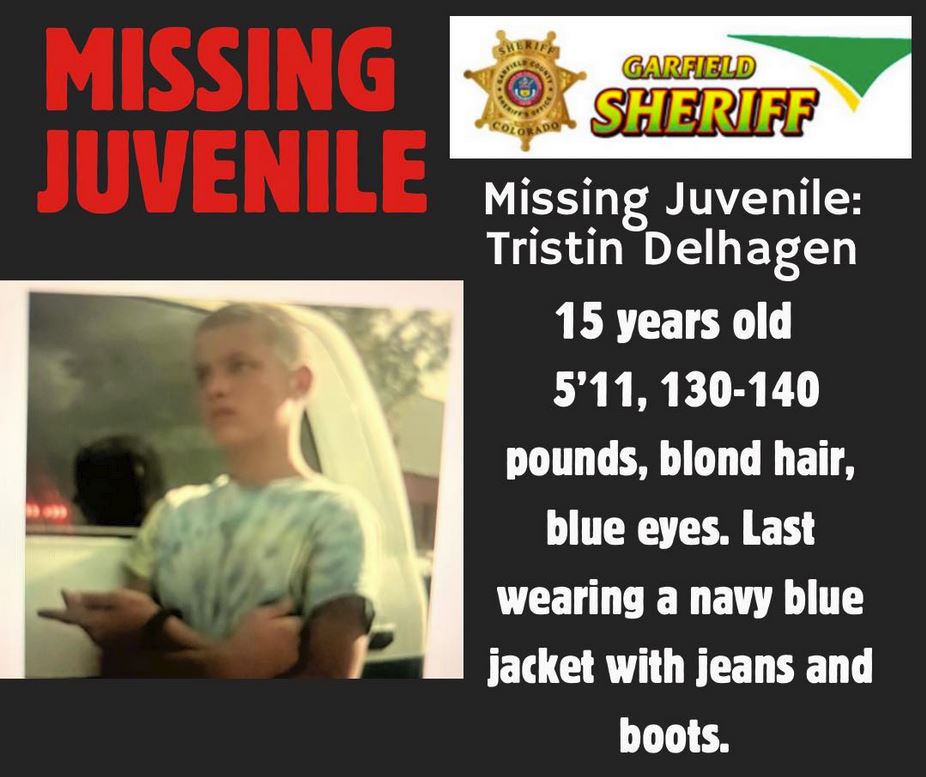 Missing juvenile Tristin Delhagen