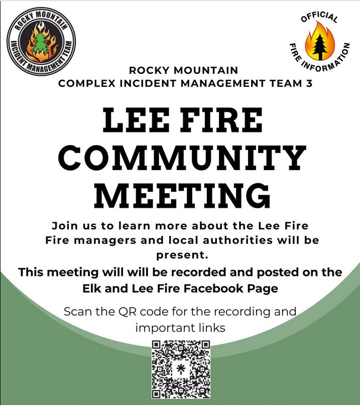 Lee Fire community meeting