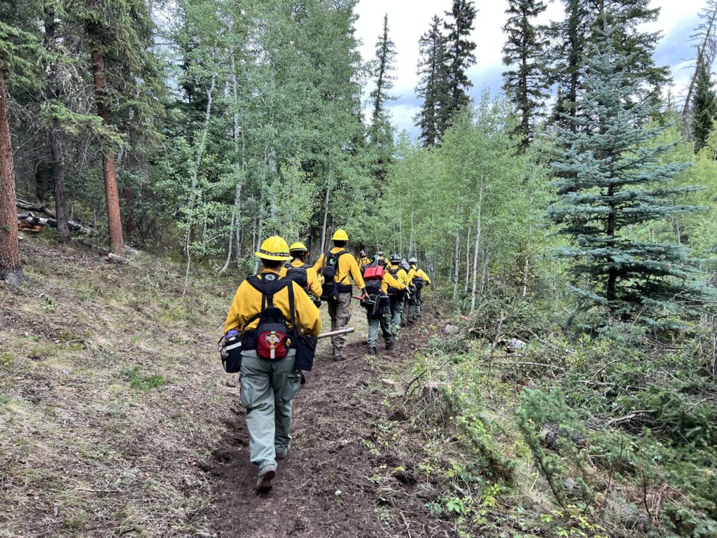 firefighters on Derby Fire