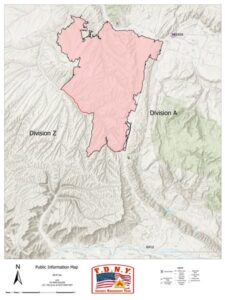 lee fire map 8-26-25