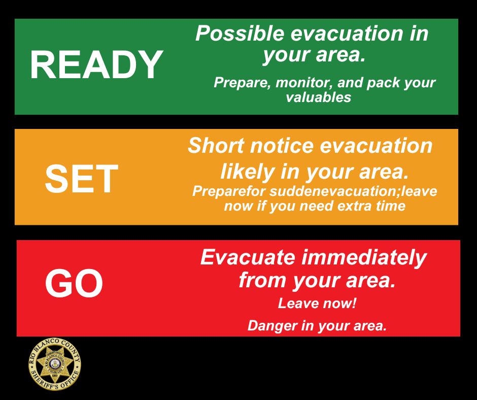 Prepare for evacuation